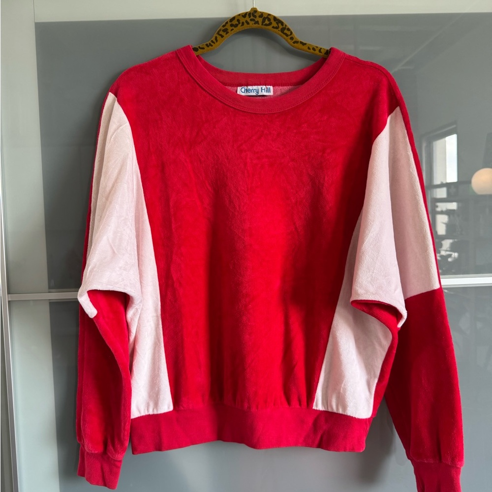 Vintage velour sweatshirt